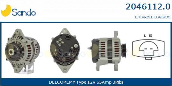  ALTERNATORE (ADATTABILE) CHEVROLET MATIZ 0.8 -13