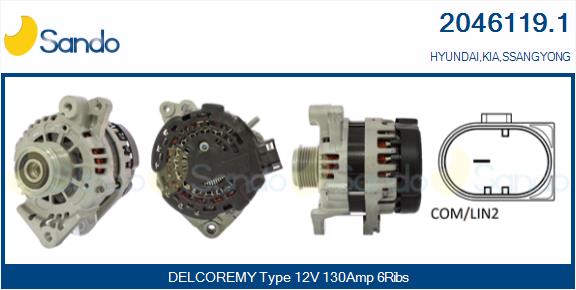 Alternatore SANDO 2046119.1