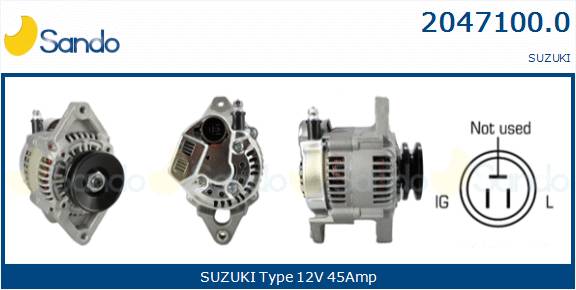  ALTERNATORE (ADATTABILE) SUZUKI SWIFT 1.3 -89