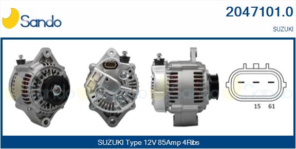 Alternatore SANDO 2047101.0