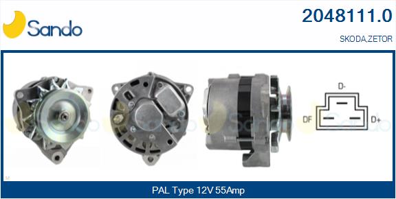 Alternatore SANDO 2048111.0