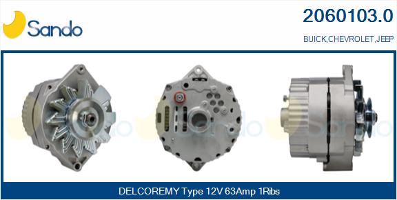 Alternatore SANDO 2060103.0