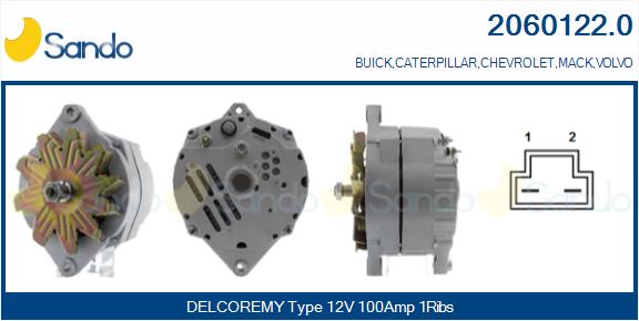 Alternatore SANDO 2060122.0