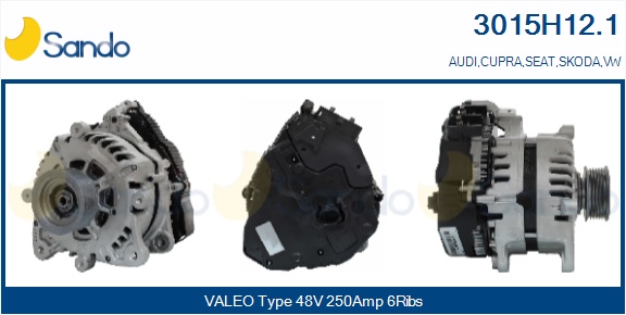 Alternatore motorino d'avviamento SANDO 3015H12.1