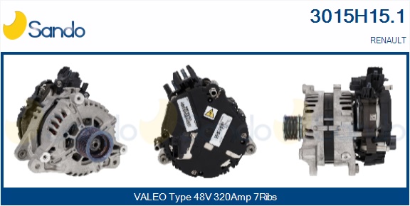 Alternatore motorino d'avviamento SANDO 3015H15.1