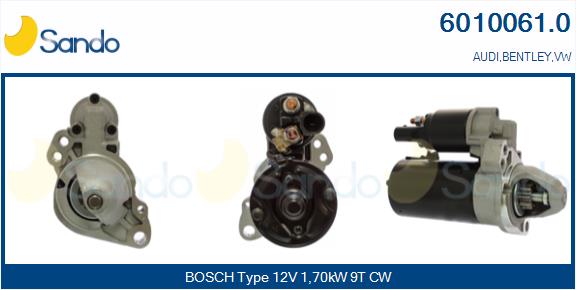 Motorino d'avviamento SANDO 6010061.0
