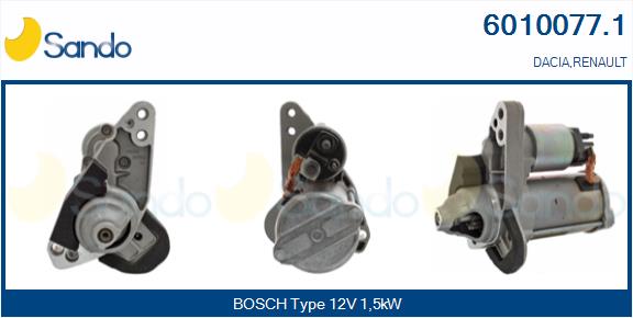 Motorino d'avviamento SANDO 6010077.1