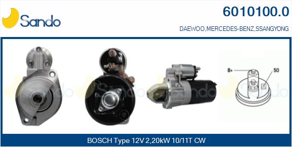 Motorino d'avviamento SANDO 6010100.0