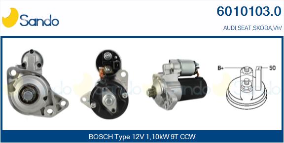  MOTORINO AVVIAMENTO (ADATTABILE) VW GOLF 1.4 -05