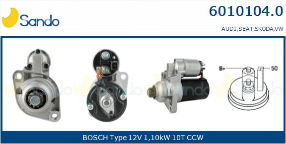  MOTORINO AVVIAMENTO (ADATTABILE) VW NEW BEETEL 1.6 -10