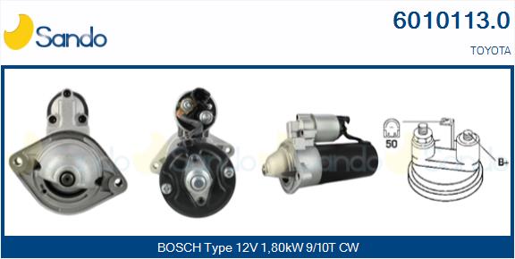  MOTORINO AVVIAMENTO (ADATTABILE) TOYOTA AVENSIS 2.0D 03-
