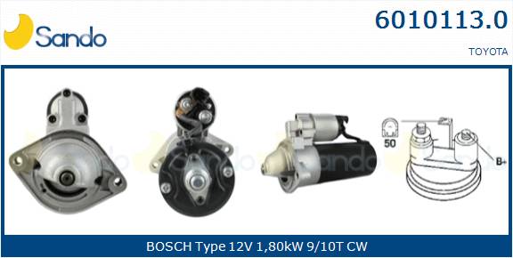  MOTORINO AVVIAMENTO (ADATTABILE) TOYOTA AVENSIS 2.0D 03-