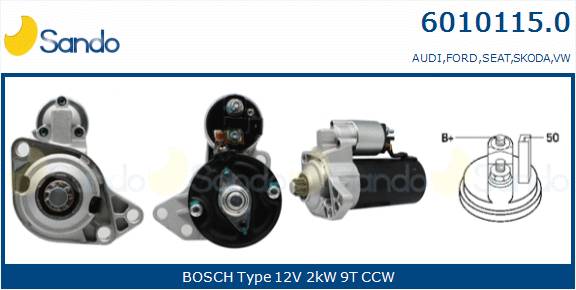  MOTORINO AVVIAMENTO (ADATTABILE) VW GOLF IV 1.9TDI -06