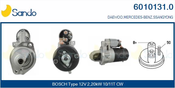 Motorino d'avviamento SANDO 6010131.0