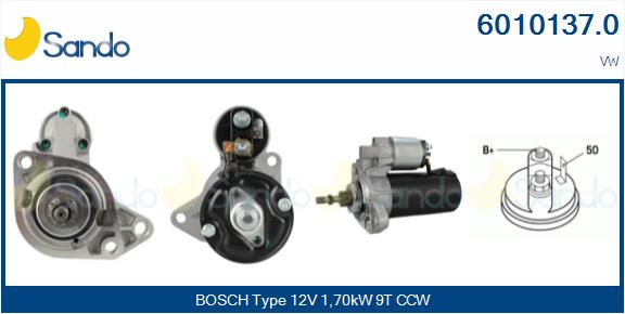  MOTORINO AVVIAMENTO (ADATTABILE) VW TRANSPORTER 2.4D -03
