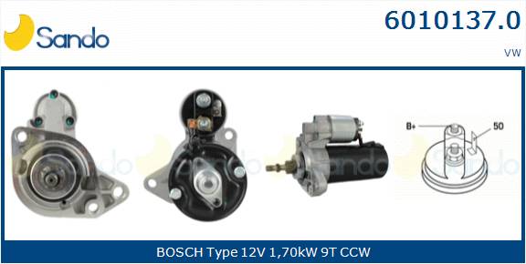  MOTORINO AVVIAMENTO (ADATTABILE) VW TRANSPORTER 2.4D -03