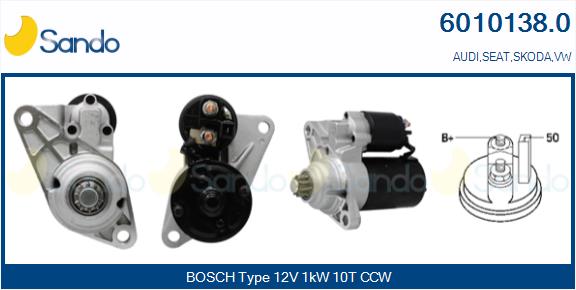  MOTORINO AVVIAMENTO (ADATTABILE) VW POLO 1.4 03-