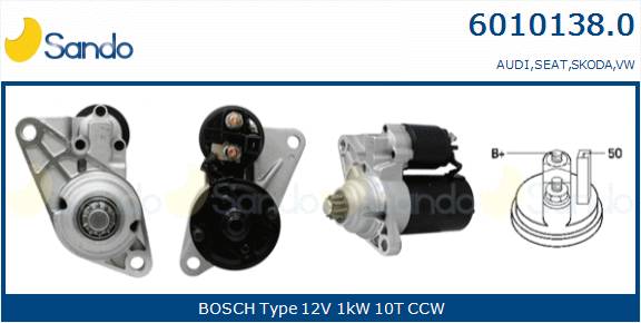  MOTORINO AVVIAMENTO (ADATTABILE) VW POLO 1.4 03-