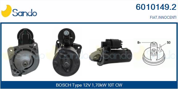 Motorino d'avviamento SANDO 6010149.2