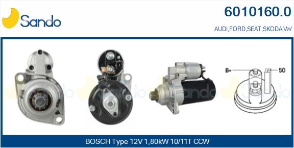  MOTORINO AVVIAMENTO (ADATTABILE) VW GOLF 1.9TDI -06