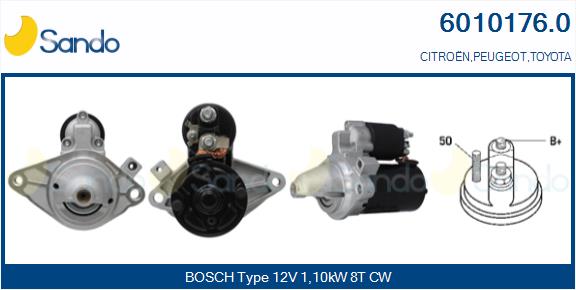  MOTORINO AVVIAMENTO (ADATTABILE) PEUGEOT 107 1.0 -14