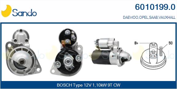 Motorino d'avviamento SANDO 6010199.0