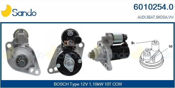 Motorino d'avviamento SANDO 6010254.0