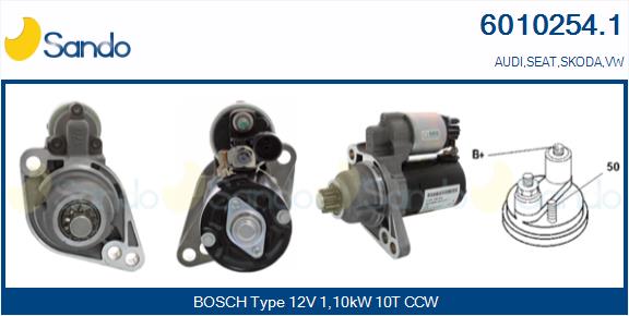 Motorino d'avviamento SANDO 6010254.1