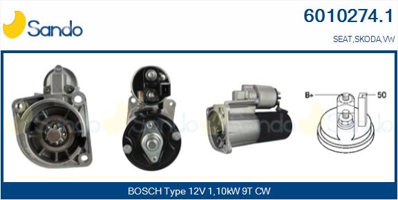 Motorino d'avviamento SANDO 6010274.1