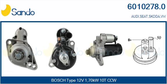 MOTORINO AVVIAMENTO (ADATTABILE) VW GOLF V 1.9TDI 04-