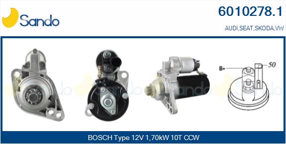  MOTORINO AVVIAMENTO (ORIGINALE) VW GOLF V 1.9TDI -08