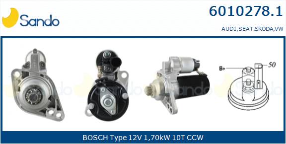  MOTORINO AVVIAMENTO (ORIGINALE) VW GOLF V 1.9TDI -08