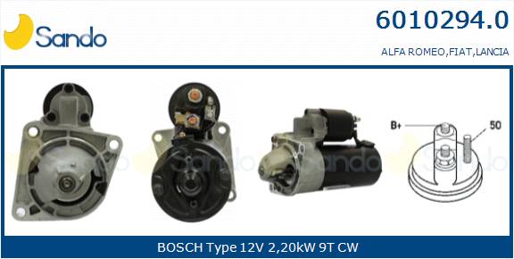  MOTORINO AVVIAMENTO (ADATTABILE) ALFA 156 2.4JTD -04