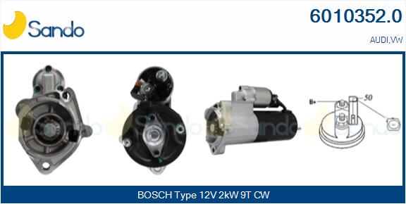  MOTORINO AVVIAMENTO (ADATTABILE) AUDI A4 2.0 TDI -08