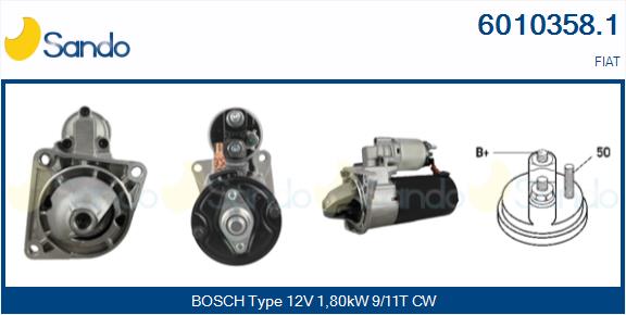  MOTORINO AVVIAMENTO (ORIGINALE) FIAT DOBLO 1.9D 01-