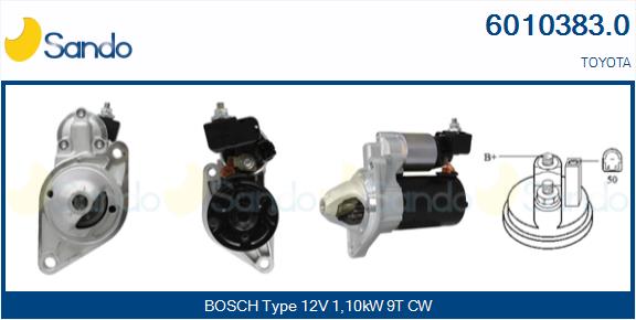  MOTORINO AVVIAMENTO (ADATTABILE) TOYOTA YARIS 1.4D 05-