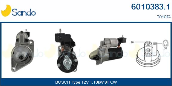  MOTORINO AVVIAMENTO (ORIGINALE) TOYOTA YARIS 1.4D 07-