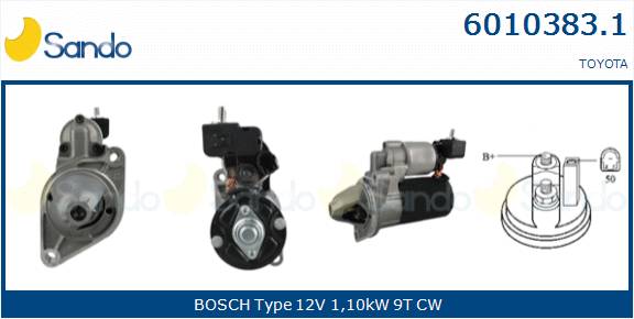  MOTORINO AVVIAMENTO (ORIGINALE) TOYOTA YARIS 1.4D 07-
