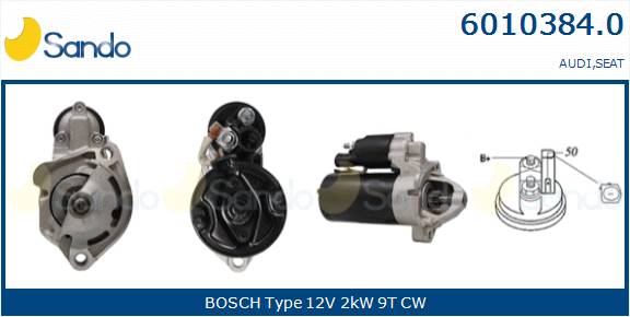  MOTORINO AVVIAMENTO (ADATTABILE) AUDI A4 1.9TDI -08