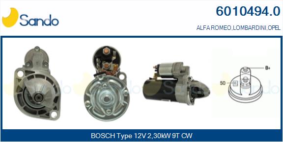  MOTORINO AVVIAMENTO (ADATTABILE) ALFA ALFETTA 2.0 TD -83