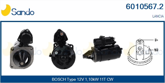 Motorino d'avviamento SANDO 6010567.2