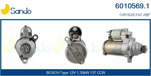 Motorino d'avviamento SANDO 6010569.1