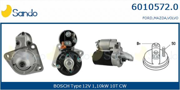  MOTORINO AVVIAMENTO (ADATTABILE) FORD B-MAX 1.4 LPG 13-