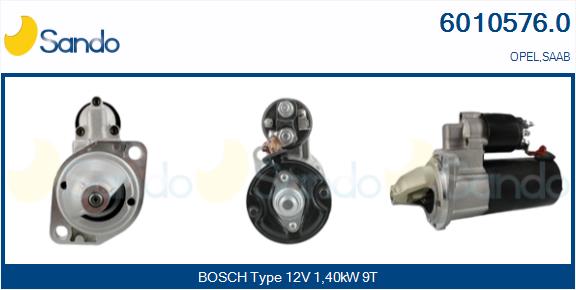 Motorino d'avviamento SANDO 6010576.0