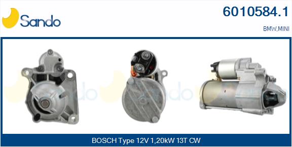 Motorino d'avviamento SANDO 6010584.1