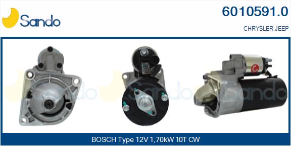 Motorino d'avviamento SANDO 6010591.0