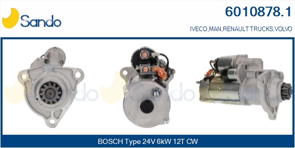Motorino d'avviamento SANDO 6010878.1