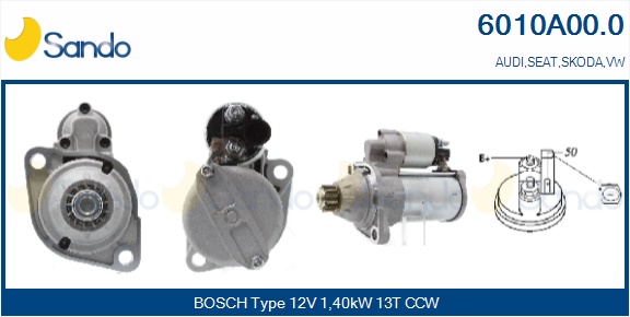 Motorino d'avviamento SANDO 6010A00.0