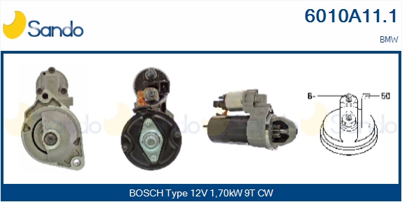Motorino d'avviamento SANDO 6010A11.1