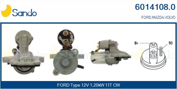 Motorino d'avviamento SANDO 6014108.0